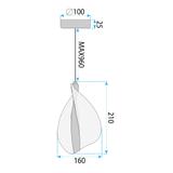 Lampe LED G129-CP GOLD