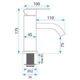 Grifo de baño Rea Ontario Brush Copper