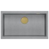 Granite sink Logan 110 Grey Metallic