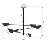 Плафон APP1261-6CP BLACK