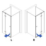 Duschkabine Rea Atlas 80x100 Chrome