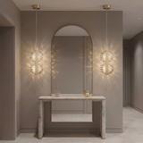 Lampa wisząca LED G148-2CP Gold Złota Szczotkowana