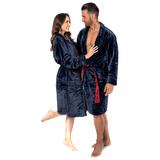 Bathrobe Roger Women Navy Red M