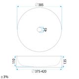 Countertop washbasin Rea Anastazja