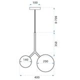 Deckenlampe APP1013-2CP