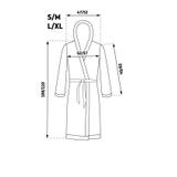 Bathrobe Dressing-gown DIAMOND Ecru L
