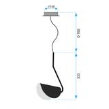 Deckenlampe  APP1263-1CP BLACK
