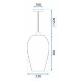 Люстра стельова APP986-1CP