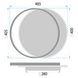 Ceiling lamp LHJ076-C BLACK 40 CM LED