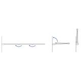 Het Rea Agat-3 120 opvouwbare badscherm