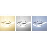 Deckenlampe Ring modern LED+Fernbedienung APP389-CP Chrom