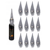 Pokrowce świąteczne na butelkę Mikołaj 12 szt 2x KF323-6