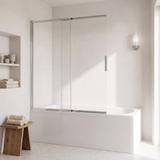 Badekarsskærm skydedør Rea Dario Chrome  80