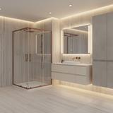 Καμπίνα ντους Rea City 80x100 Brush Copper