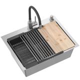 Νεροχύτης από ατσάλι LUKE 110 ( 58x 45 cm) x 20 cm  WORKSTATION