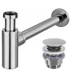 Siphon de lavabo Universel Clic-clac Chrome