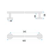 Bathroom hanger 6603 Modern Copper