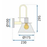 Wandlampe APP1602-1W black