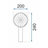 Dušo galvutė Rea Chrome