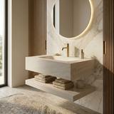 Wandwaschbecken mit Ablage Rea Apollo Gran Cloud Sky 70