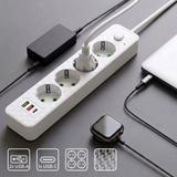 Listwa zasilająca Przedłużacz 4 gniazda + 2x USB-A + USB-C JNH021-4A Biały