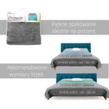 Narzuta dwustronna pikowana Diamante Black / White