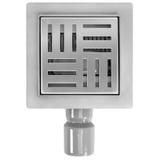 Tuš kanalica REA CROSS Nickel Brush 12x12