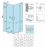Душова кабіна REA Hugo Double Black 90x90