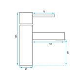 PLAUTUVĖS MAIŠYTUVAS Rea Tess Auksinis