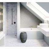 Rea Lugano paslēptas dušas komplekts melns +BOX