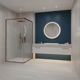 Καμπίνα ντους Rea City 80x100 Brush Copper