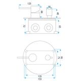 Kit de douche encastré Rea Lungo Stripe Gold Brush + BOX