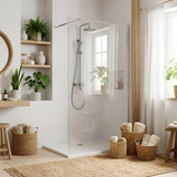 Dušo siena Rea Flexi Transparent / Chrome 70