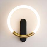 WANDLEUCHTE LED LHJ068-W C BRUSH GOLD/BLACK