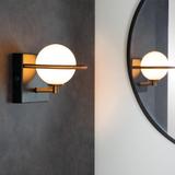 Wandlampe APP1300-1W Black Gold