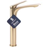 Βρύση νιπτήρα Rea AVALON, BRUSHED GOLD, HIGH
