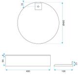 Conjunto de móveis de banheiro Molly 40cm Grey