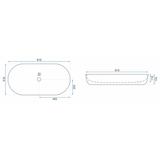 Vasque à poser REA CLEO 81 Shiny Marmo