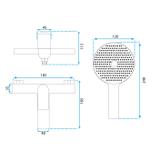 Koupelnová baterie REA AVALON Copper Bursh