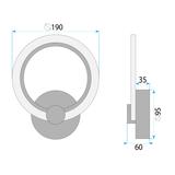 KINKIET ŚCIENNY LED LHJ067-W CHROM
