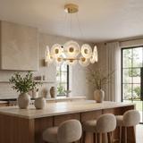LAMPA SUFITOWA WISZĄCA SWE071-CP 60cm ZŁOTA