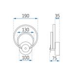 Deckenlampe LED APP1042-W BLACK MATT