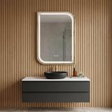 Огледало LED ZONE 70X50 BRUSH GOLD