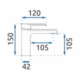 REA HASS pesemisaluse kraan Must madal
