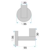 Wieszak łazienkowy 39104 ORI Miedź Szczotkowana