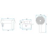 PREMIUM REA Prime Chrome vonios maišytuvas