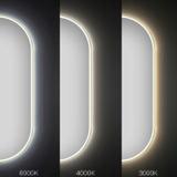 Mirror LED OVL 50x100cm Gold