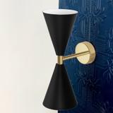 Wandlampe APP1140-2W black gold