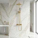 Set de duș fără pipă cu termostat Rea Lungo Gold