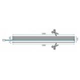 Душова стінка Rea Aero Black Mat 80 з полицею Evo